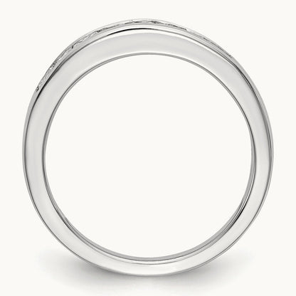 Diamond Wedding Band, 14K White Gold