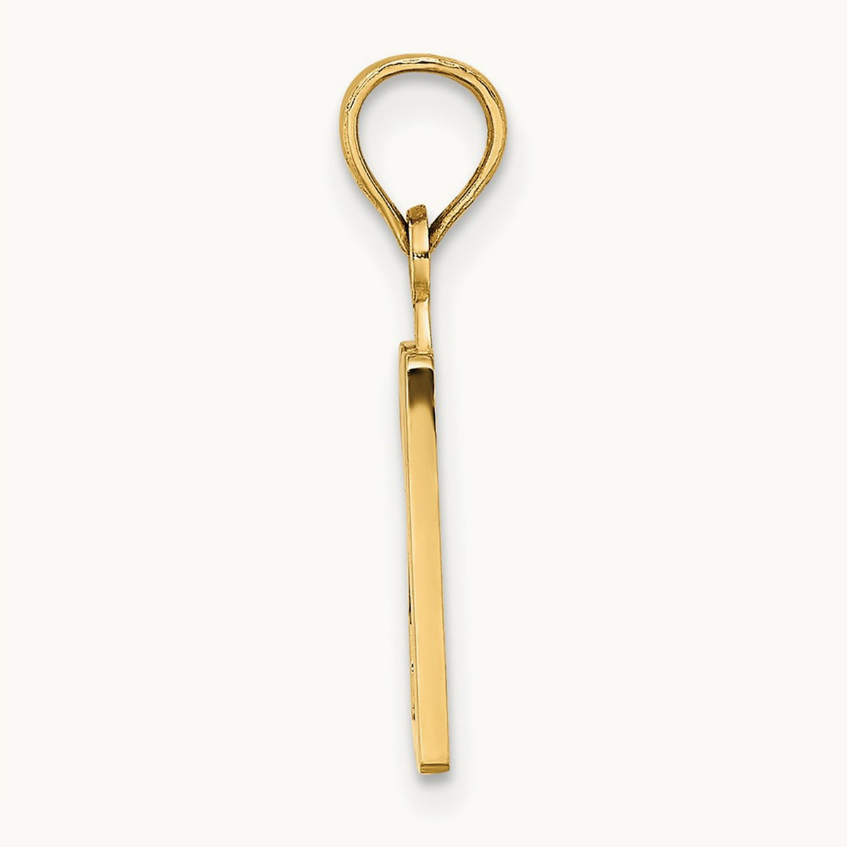Polished Number 20 Pendant, 14K