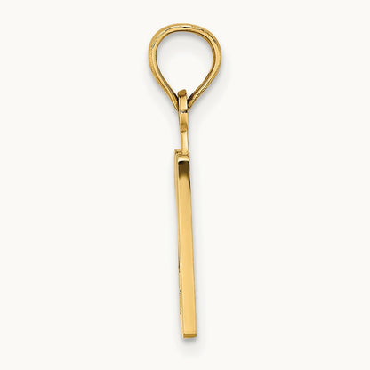 Polished Number 20 Pendant, 14K