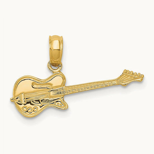 Electric Guitar Pendant, 14K