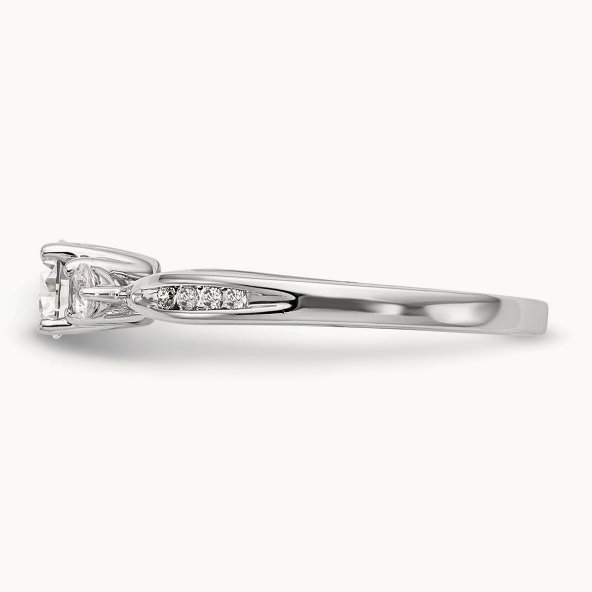 3 Stone Engagement Ring, 0.50 ct tw Lab-Grown Diamond