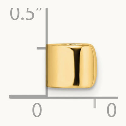 Polished Single Ear Cuff, 14K