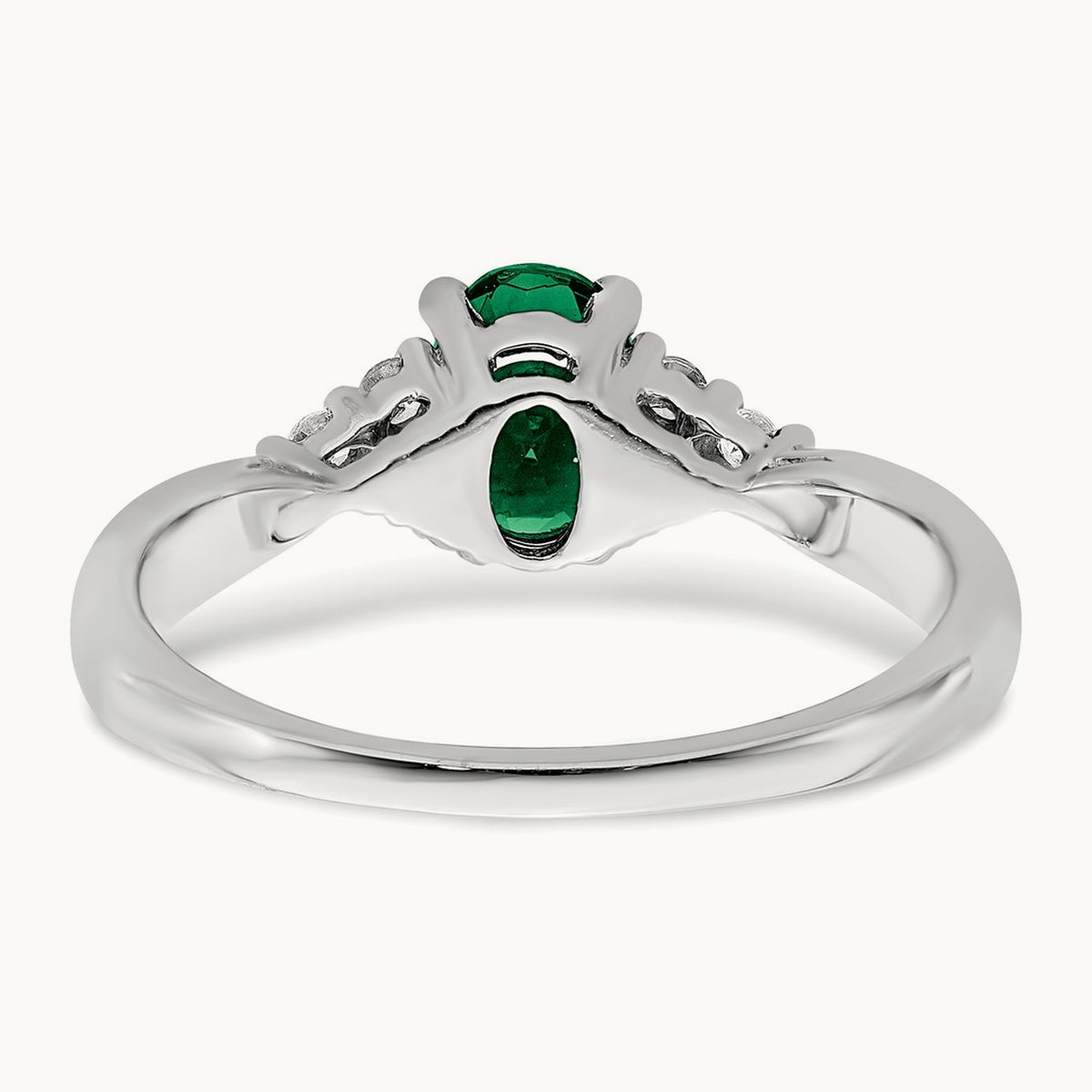 Created Emerald and Diamond Ring — photo set