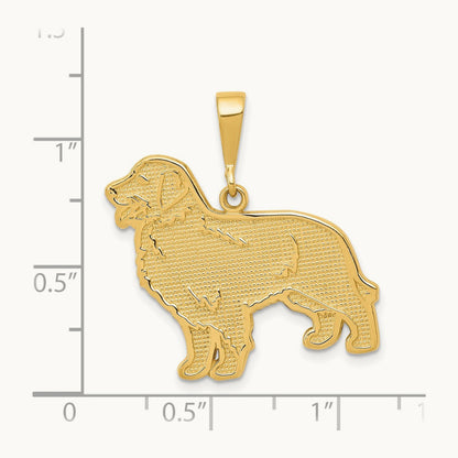 Golden Retriever Pendant, 14K