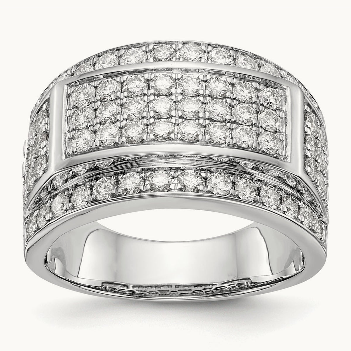 2 ct. Round Diamond Ring Mounting, 14K White Gold