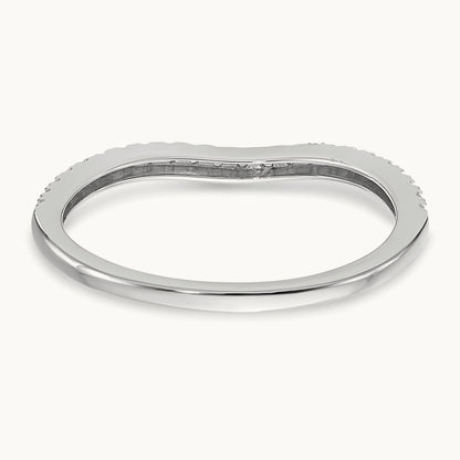 Diamond Wedding Band, 14K White Gold