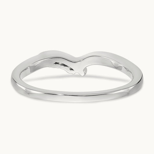 Diamond Wedding Band, 14K White Gold