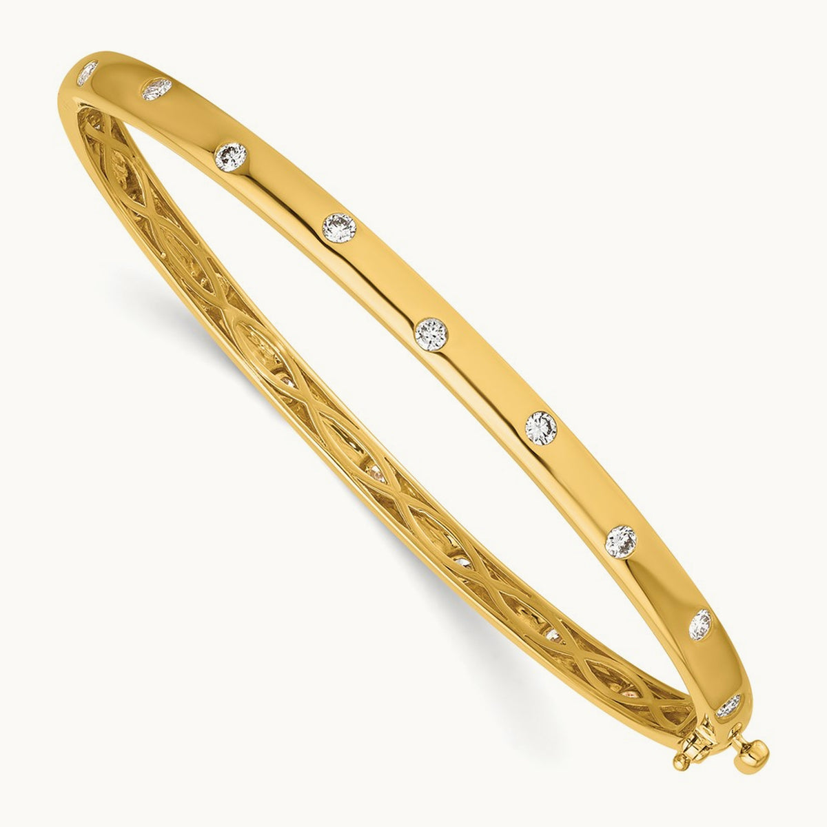 Bangle Bracelet, 0.75 ct tw Lab-Grown Diamond