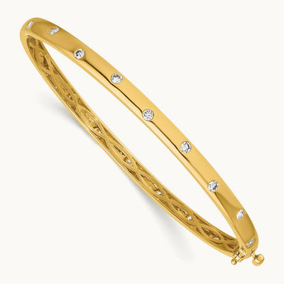 Bangle Bracelet, 0.75 ct tw Lab-Grown Diamond