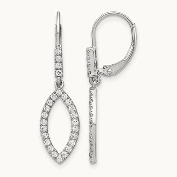 Dangle Leverback Earrings, 0.50-0.75 ct tw Lab-Grown Diamond