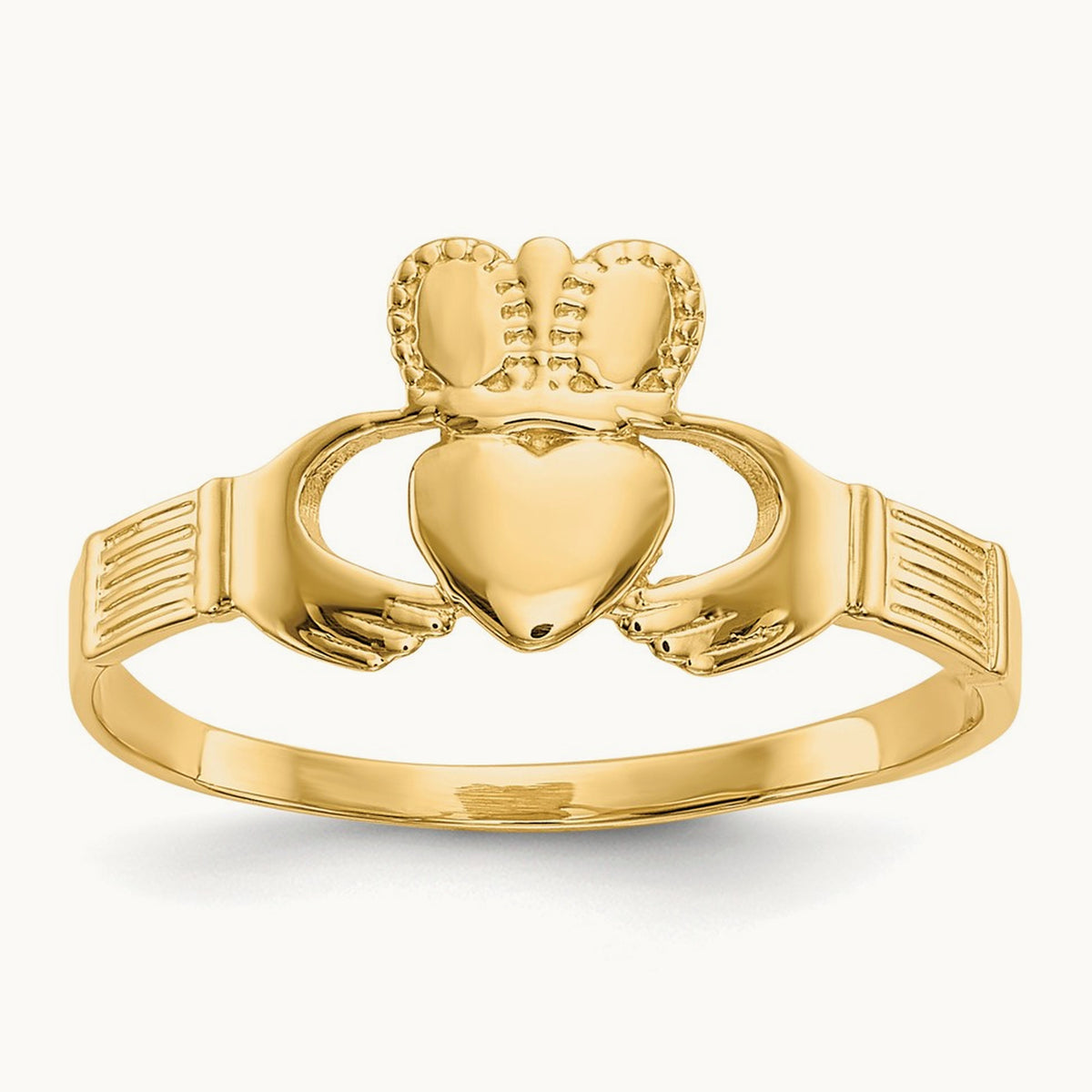 Ladies Claddagh Ring, 14K