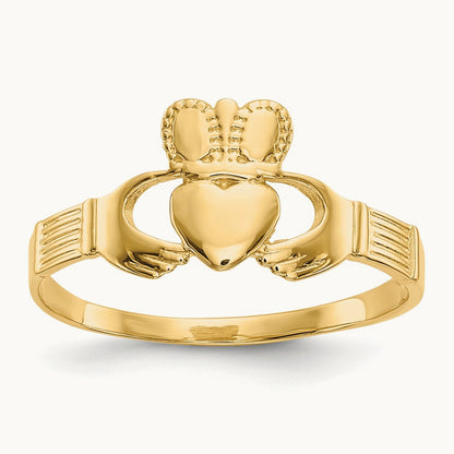 Ladies Claddagh Ring, 14K