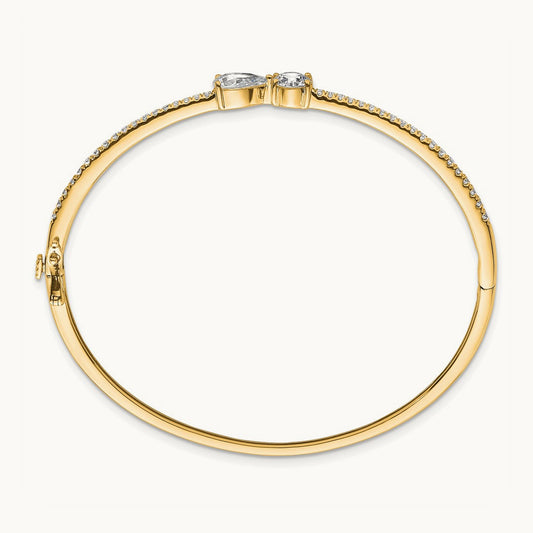 Bangle, 2.00 ct tw Lab-Grown Diamond — 14K Yellow Gold