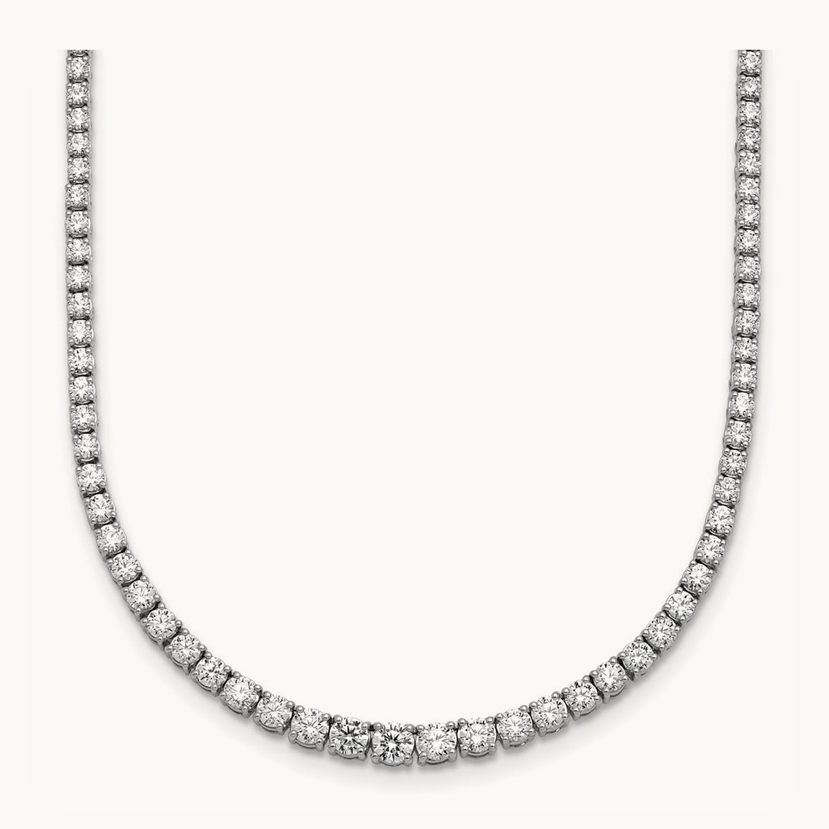 Graduated Tennis Necklace, 5.50 ct tw Lab-Grown Diamond