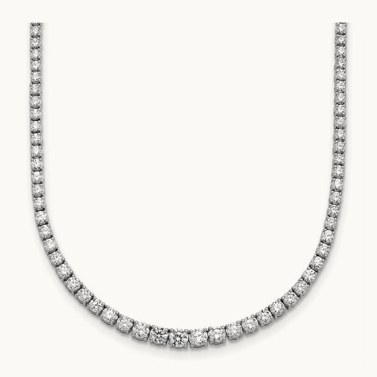 Graduated Tennis Necklace, 5.50 ct tw Lab-Grown Diamond