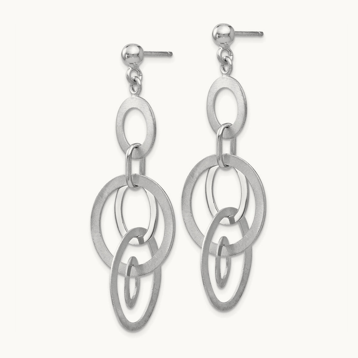 Polished and Brushed Dangle Earring — Leslie's — photo set