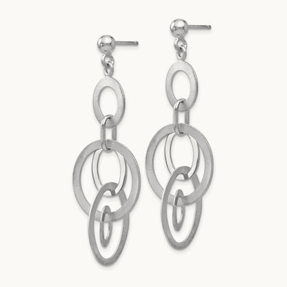 Polished and Brushed Dangle Earring — Leslie's — photo set