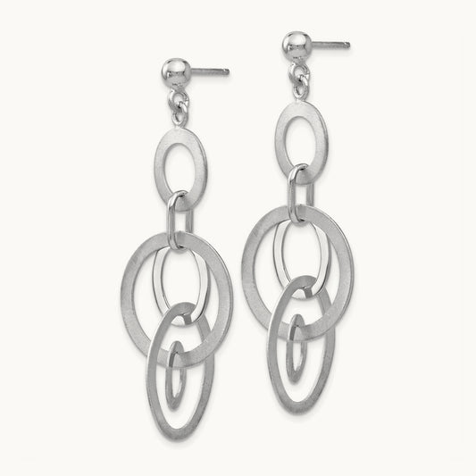 Polished and Brushed Dangle Earring — Leslie's — photo set