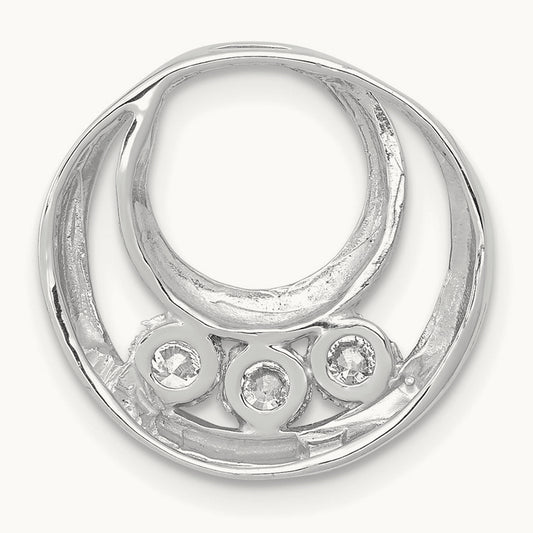 Circle Chain Slide, 0.50 ct tw Lab-Grown Diamond