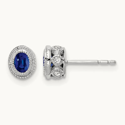 Sapphire and Diamond Earrings — photo set
