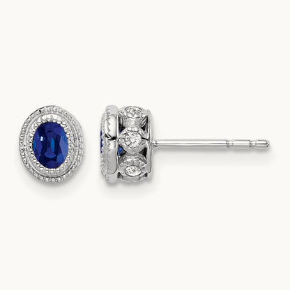 Sapphire and Diamond Earrings — photo set