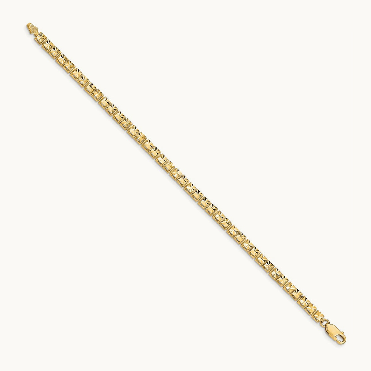 Diamond-Cut Bracelet, 14K