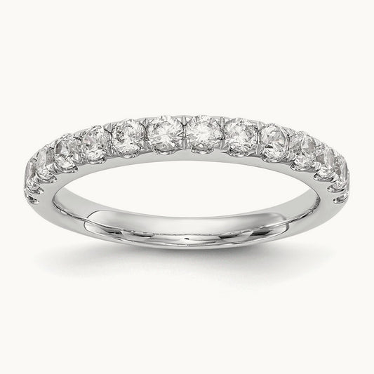 Diamond Wedding Band, 14K White Gold