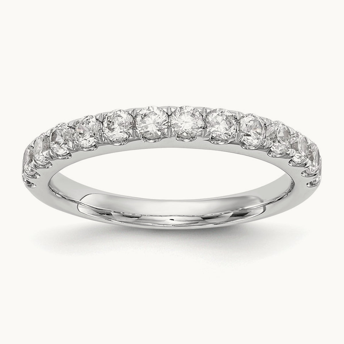 Wedding Band, 0.50-0.75 ct tw Lab-Grown Diamond — 3/4 ct, VS/SI (Great), 14K White Gold