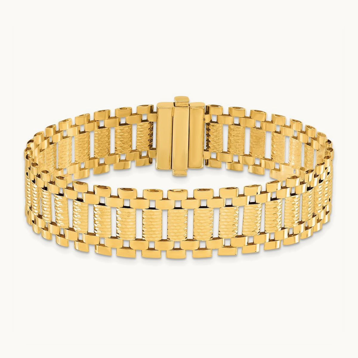 Polished & D/C Fancy Link Bracelet — photo set