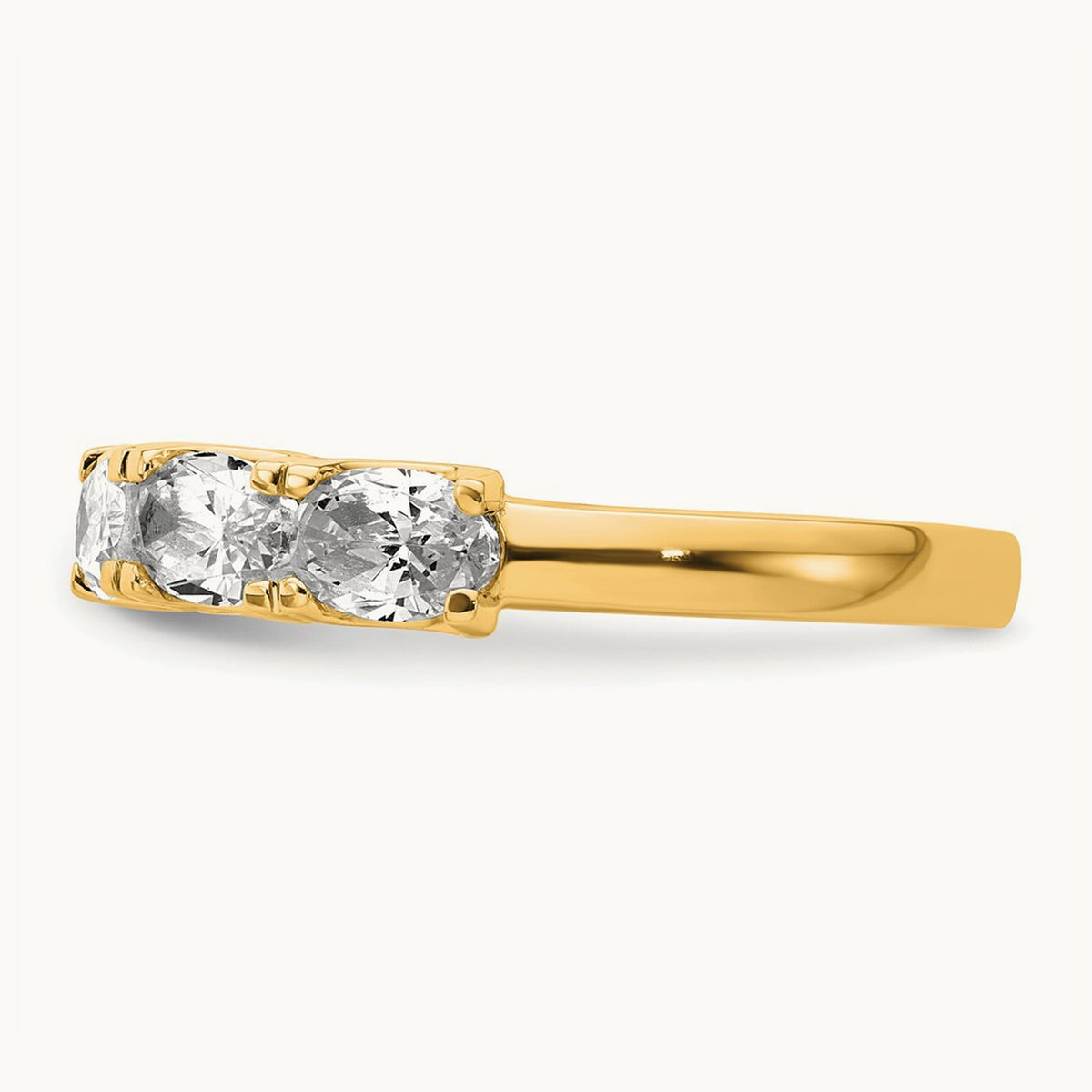 5 Stone Band, 1.50 ct tw Lab-Grown Diamond — 14K Yellow Gold