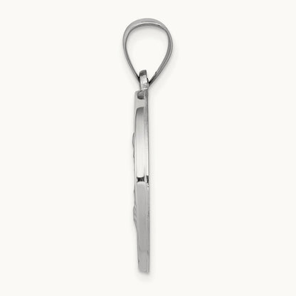 Polished and Satin St Joseph Medal Hollow Pendant — photo set