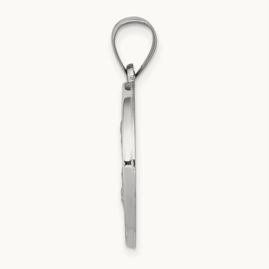 Polished and Satin St Joseph Medal Hollow Pendant — photo set