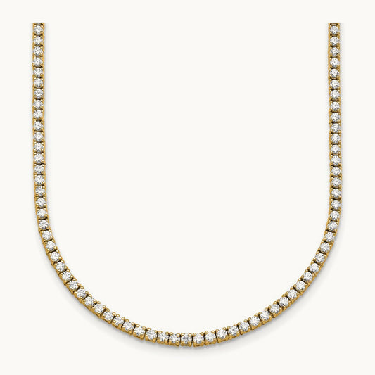 Straight Tennis Necklace, 4 1/2-6 ct Lab-Grown Diamond
