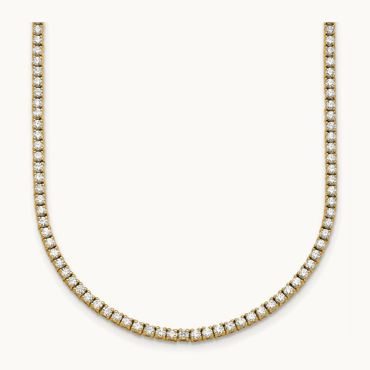 Straight Tennis Necklace, 4 1/2-6 ct Lab-Grown Diamond