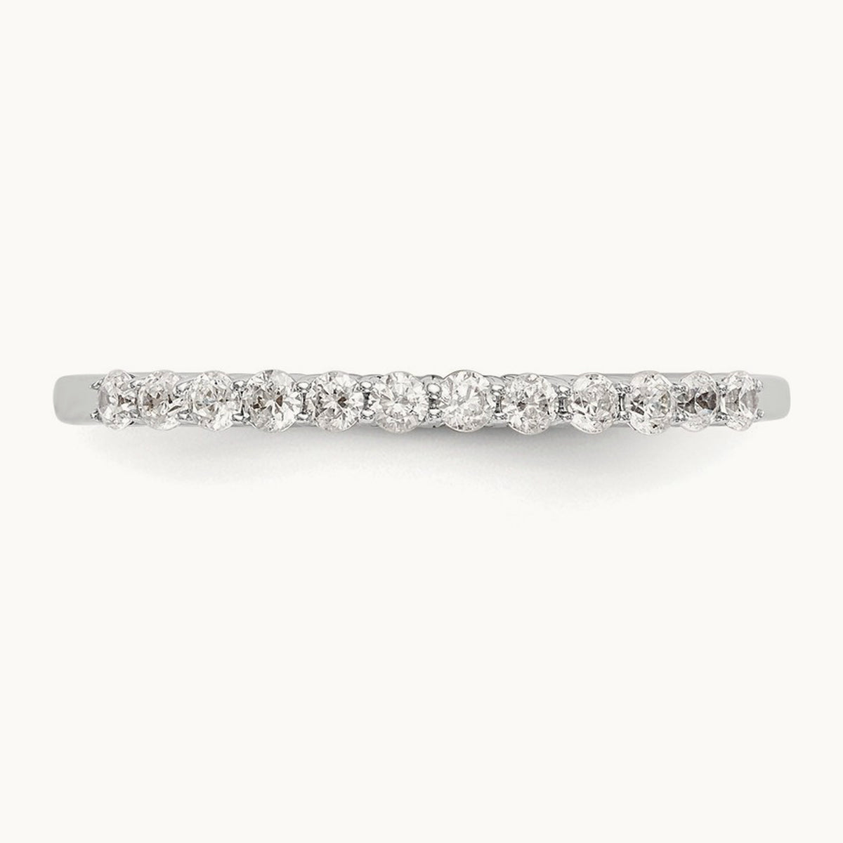 Diamond Wedding Band, 14K White Gold
