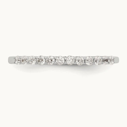 Diamond Wedding Band, 14K White Gold