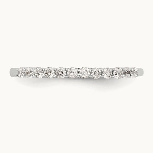 Diamond Wedding Band, 14K White Gold