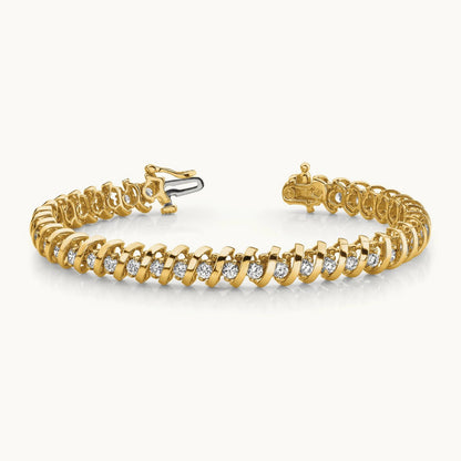 AAA Diamond Tennis Bracelet, 14K