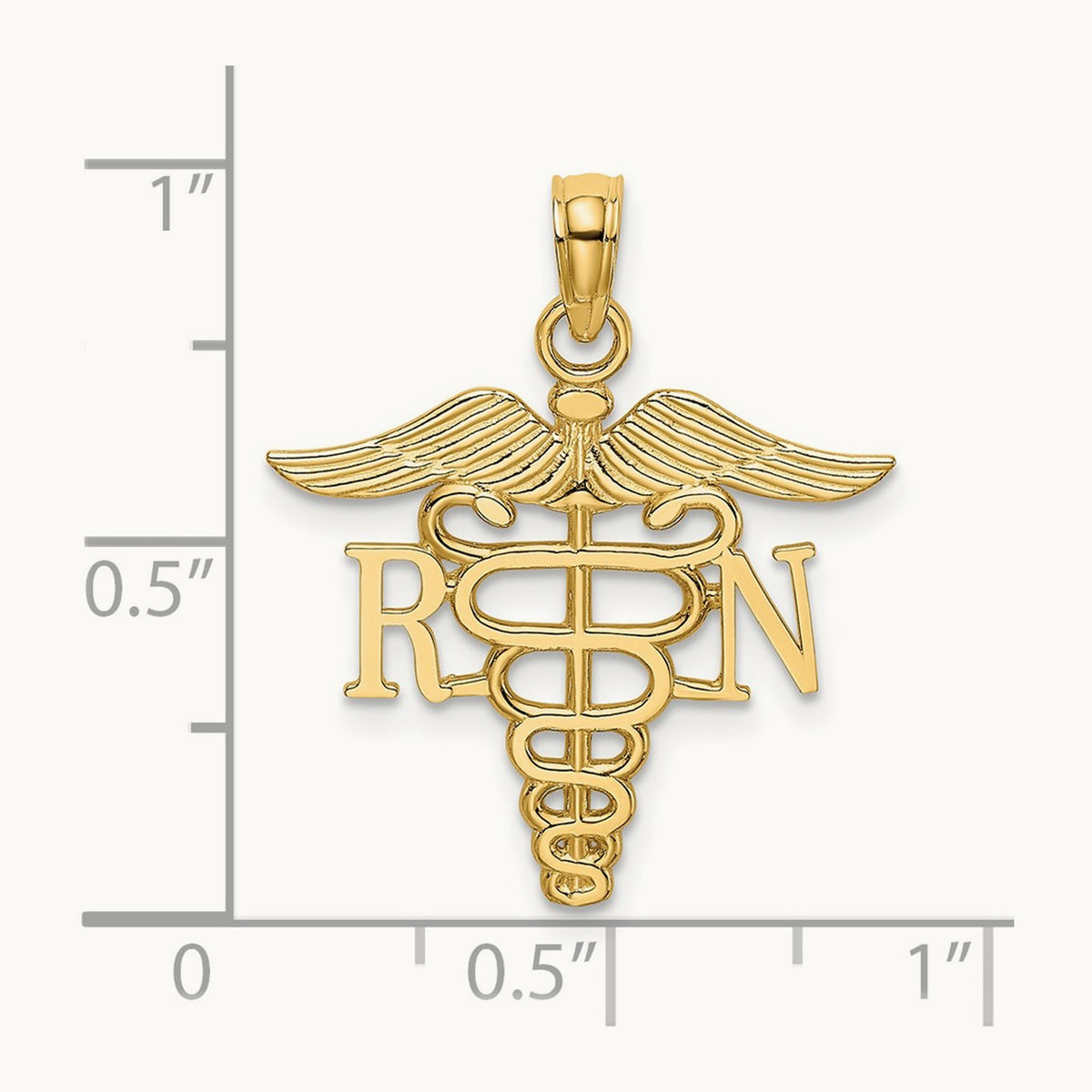 RN Caduceus Charm — 25mm