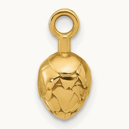 Fancy Artichoke Charm, 14K Yellow Gold