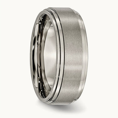 Brushed Center Double Step Ridged Edge Band — photo set