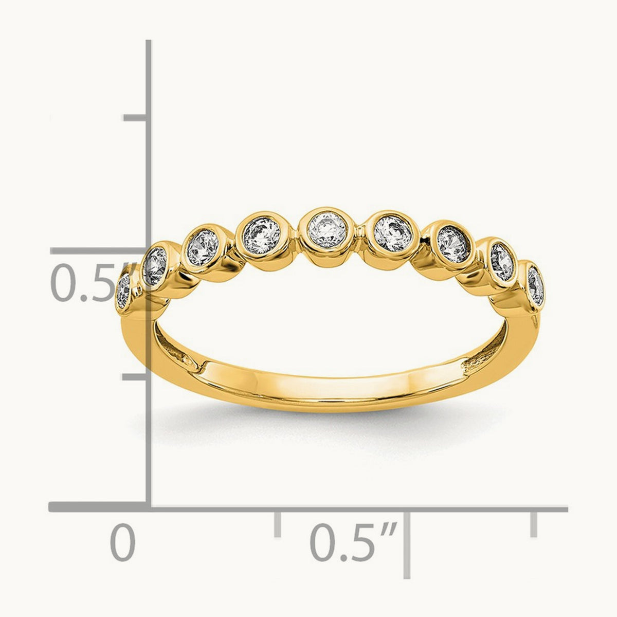 Fashion Band, 0.20 ct tw Lab-Grown Diamond — 14K Yellow Gold