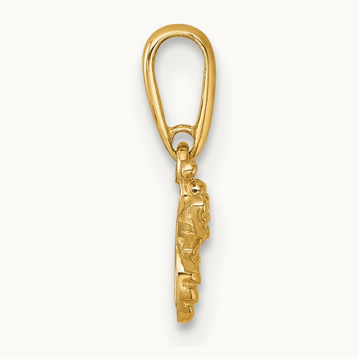 Polished Bee Pendant — 14K Yellow Gold, 12.3mm