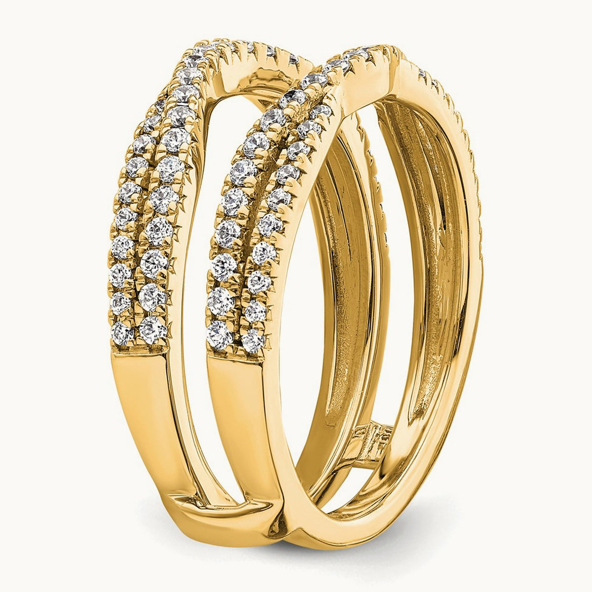 Ring Guard, 0.50 ct tw Lab-Grown Diamond — 14K Yellow Gold