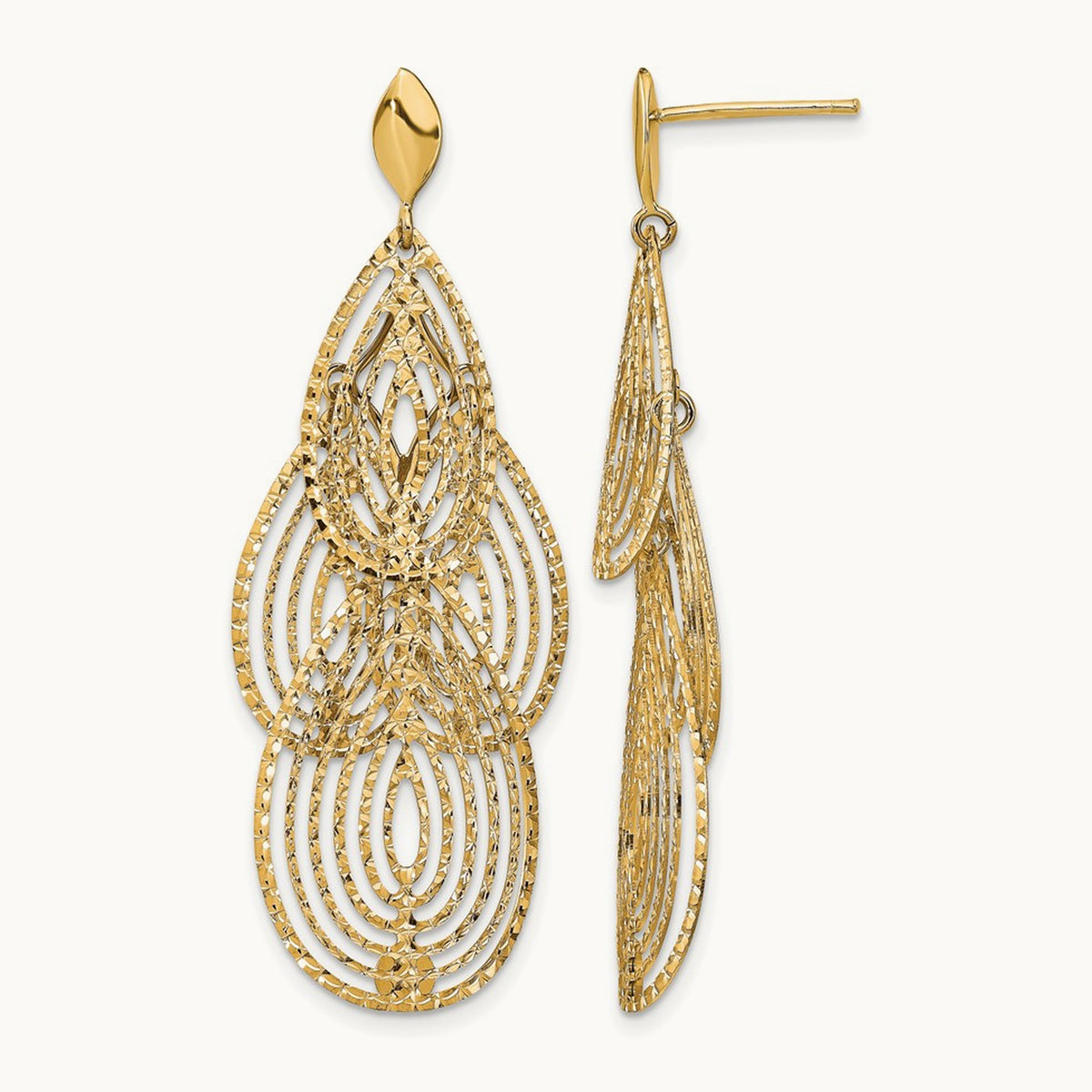 Polished D/C Post Dangle Earrings — Leslie's — photo set