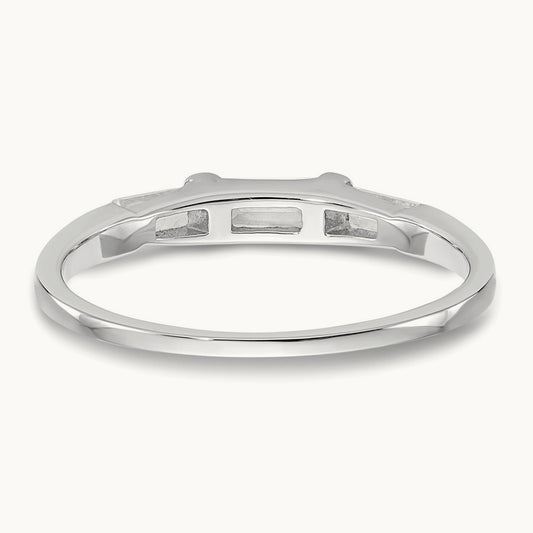 Diamond Wedding Band, 14K White Gold