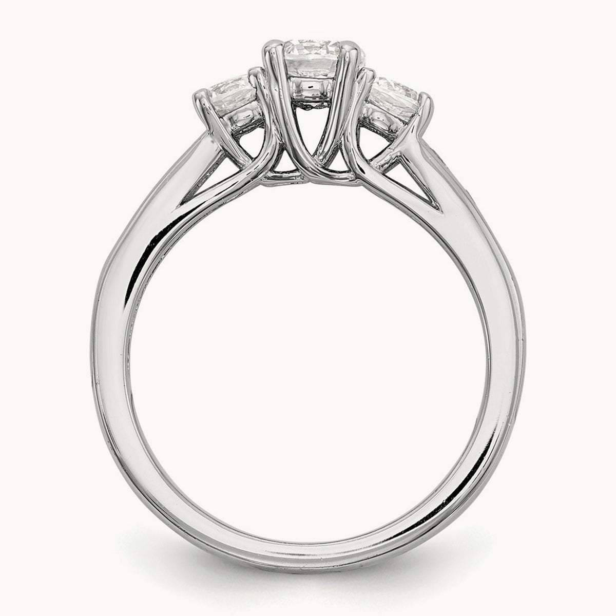3-Stone Semi-Mount Engagement Ring, 0.50 ct tw