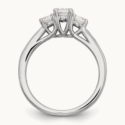 3-Stone Semi-Mount Engagement Ring, 0.50 ct tw