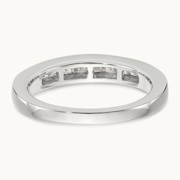 Diamond Wedding Band, 14K White Gold