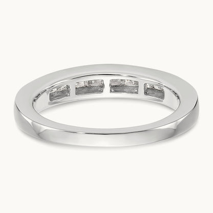 Diamond Wedding Band, 14K White Gold
